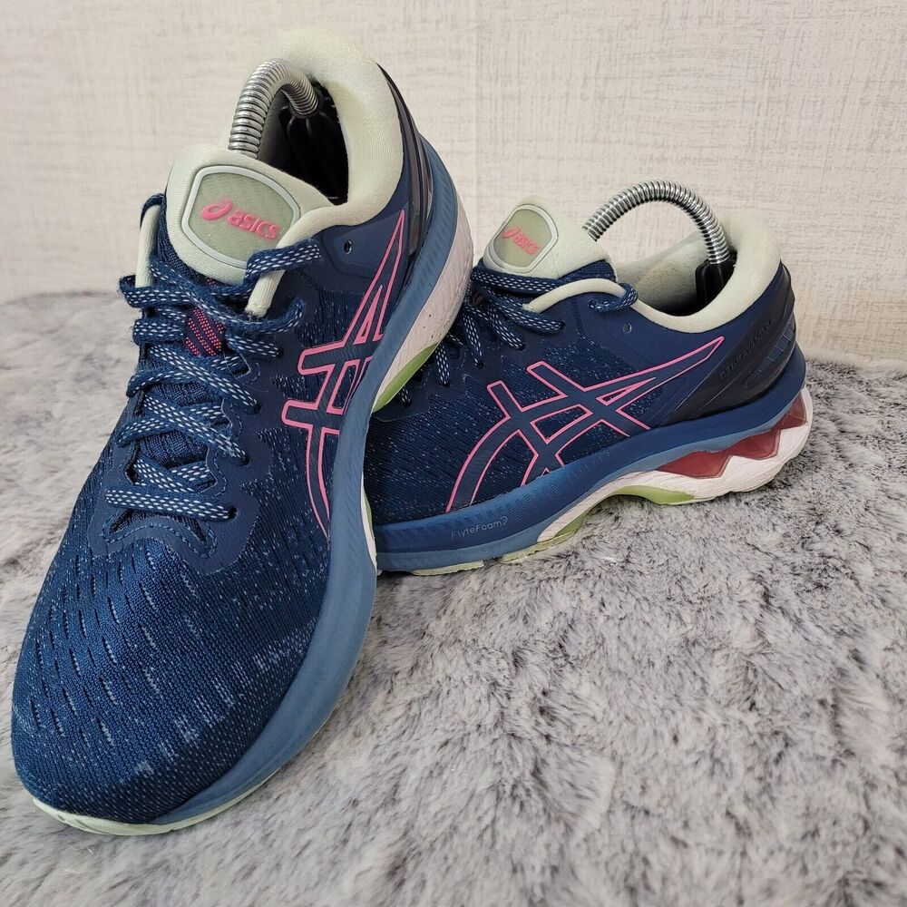 Asics Gel Kayano 27 Womens Size 7 Blue Running Shoes Sneakers 1012A649 Training